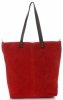 Bőr táska shopper bag Vera Pelle piros 80041